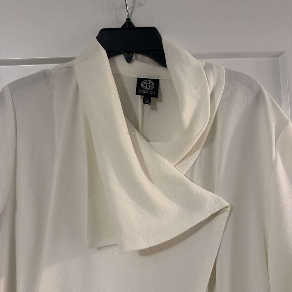 White Draped Jacket - image 2